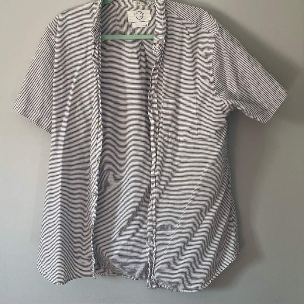 Slim Fit Button Down Tee